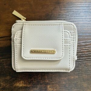 Steve Madden Buttoned Cream Wallet